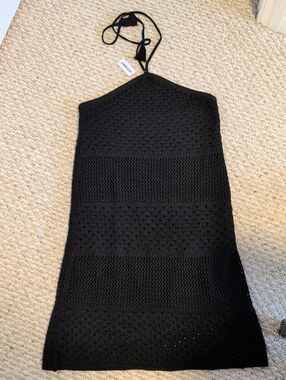🆕 Old Navy Black Knit Halter Dress